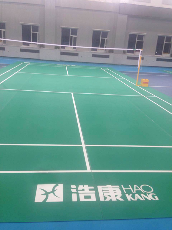 浩康羽毛球地板专利产品亮相首都北京