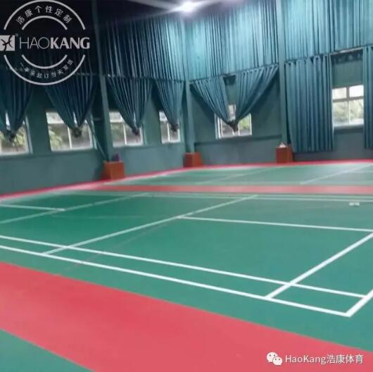 浩康H6羽毛球地板精心打造武汉某1200平米国际标准羽毛球场