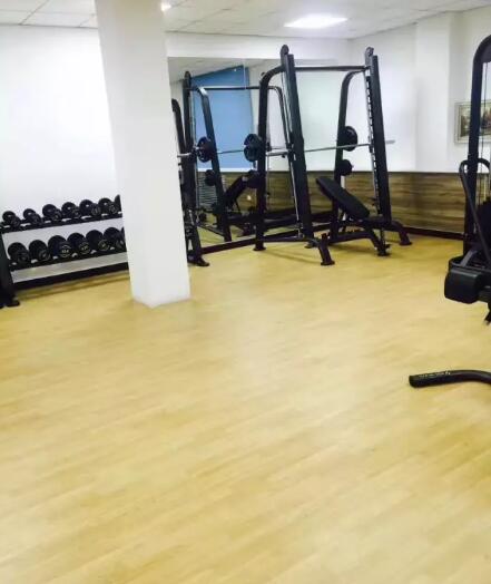 浩康H9枫木纹运动地板打造不同凡响的健身房