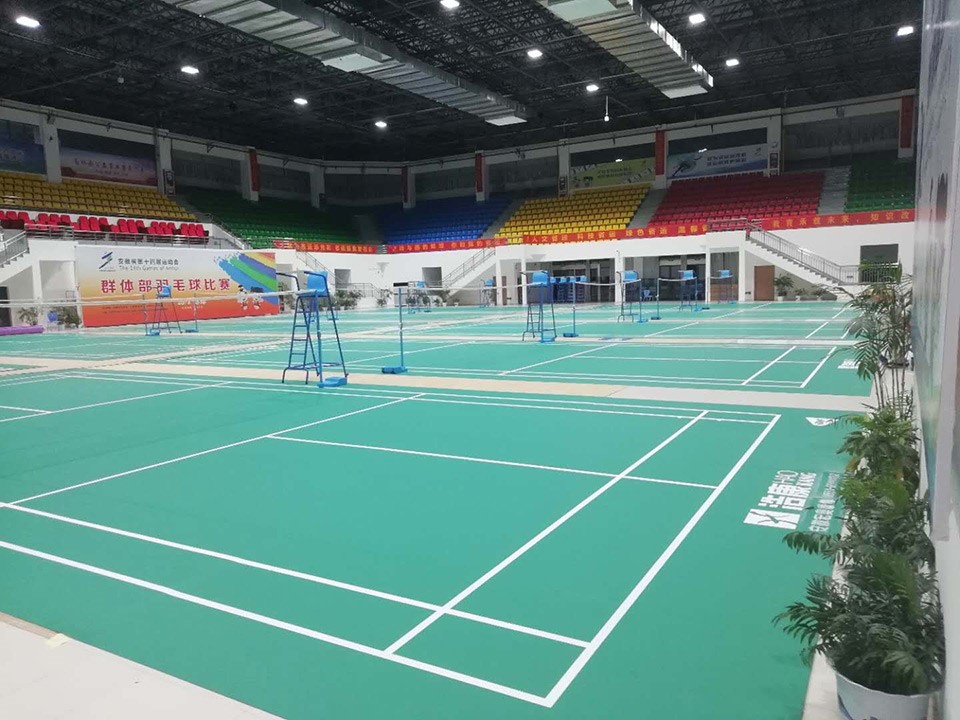 河北浩康鼎力支持安徽省第十四届运动会群体部羽毛球比赛