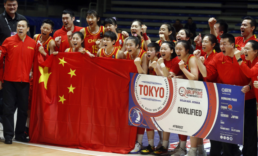 浩康祝贺中国女篮大胜韩国40分，奥运资格赛3连胜收官